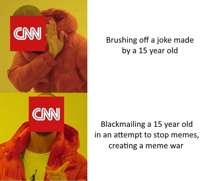 cnn blackmail drake meme