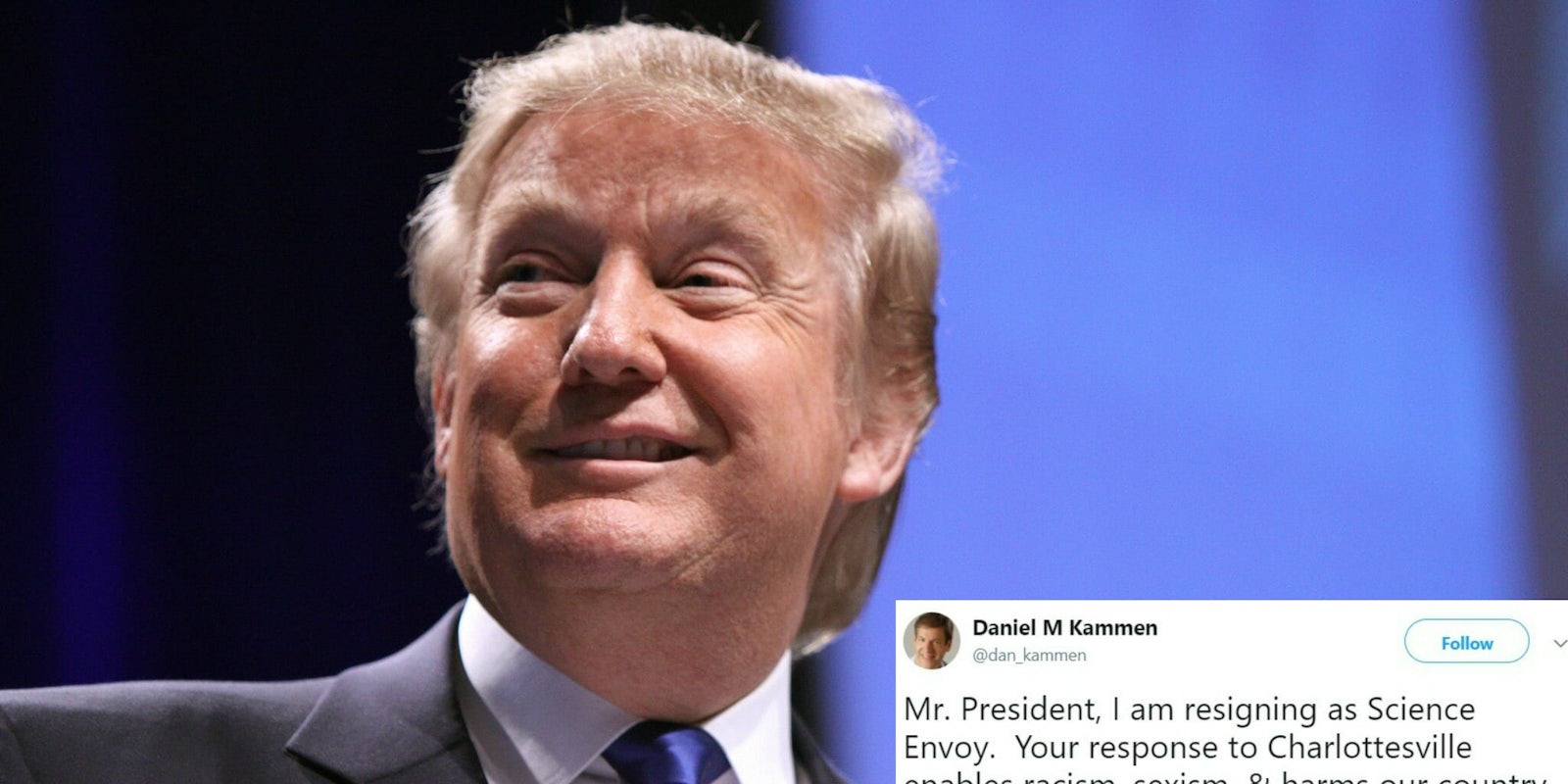 Donald Trump Daniel Kammen science envoy resignation