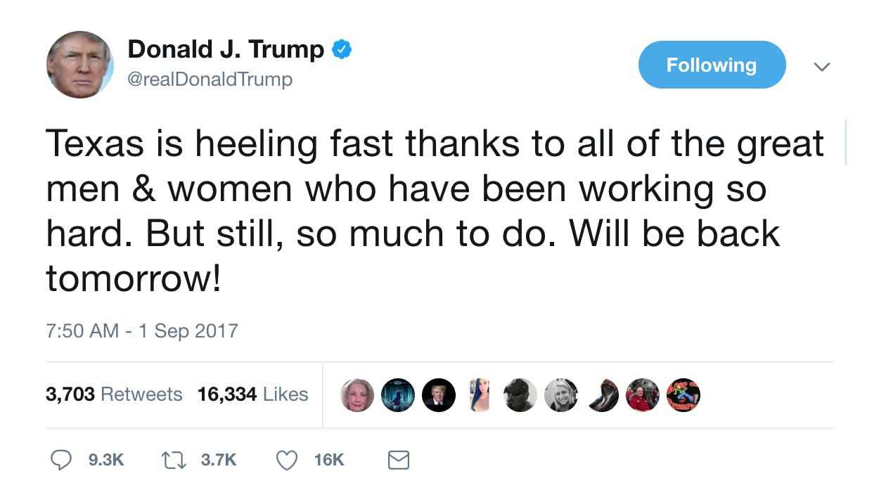 Trump Misspells 'Healing' in a Tweet