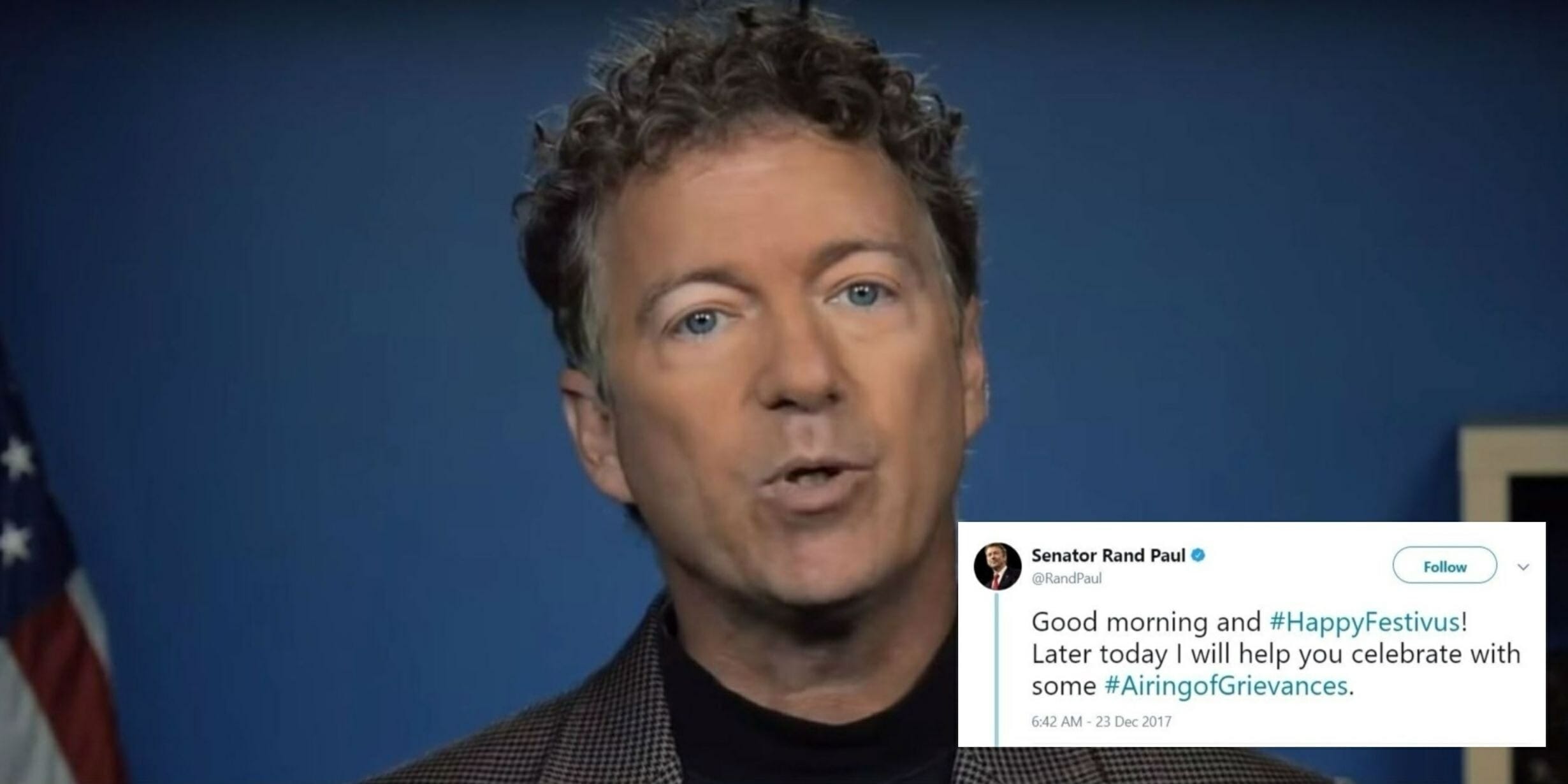 Rand Paul Slams Donald Trump, Ted Cruz In Annual Festivus Rant