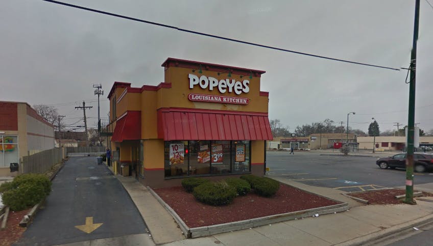 An image of the Popeyes franchise in question. 