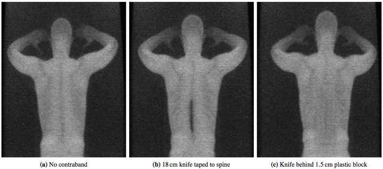 Rapiscan airport security scanner knife detection fail