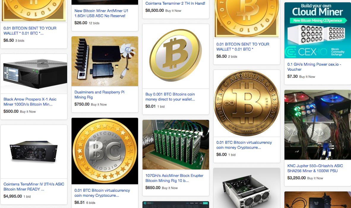 selling bitcoins on ebay