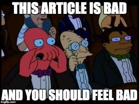 futurama memes : this article is bad and you should feel bad
