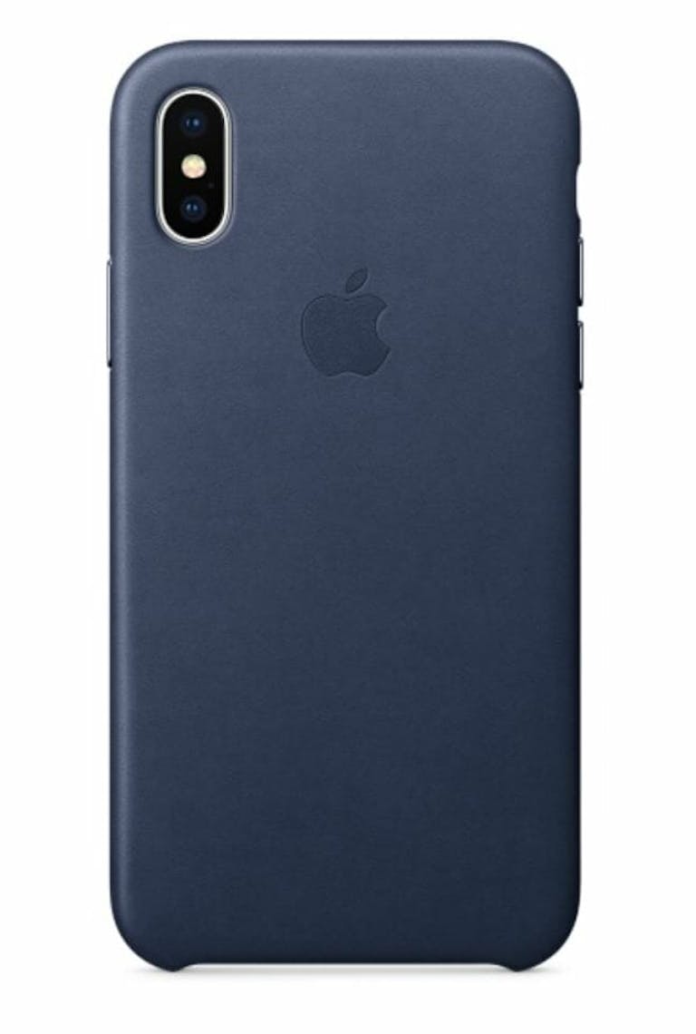 iphone x case apple leather midnight blue