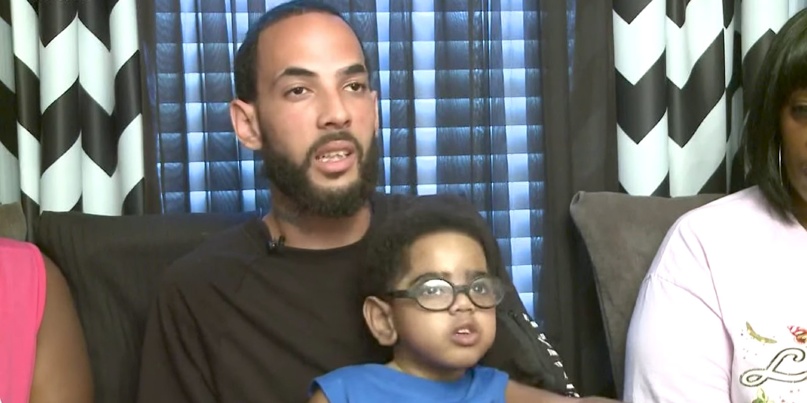 Anthony Dickerson and his son A.J., who has been denied a kidney transplant because of Dickerson's parole violation.