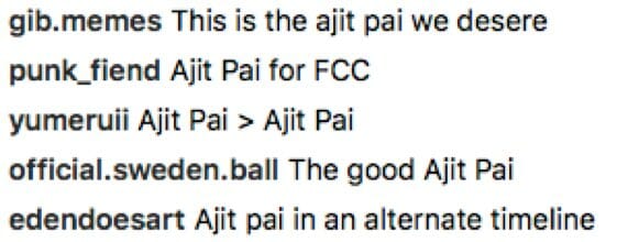 dj ajit pai instagram comments