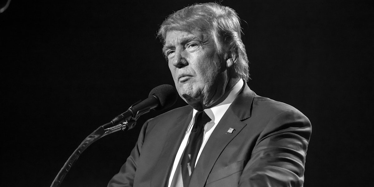 Donald Trump in Black and White