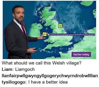 a welsh village gets named