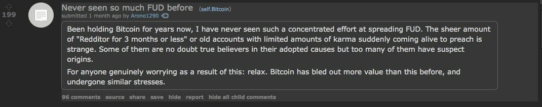 bitcoin FUD