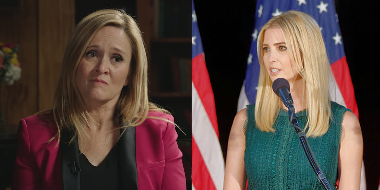 Full Frontal host Samantha Bee had a surprising prediction when asked who should thought would be the first woman president: Ivanka Trump.