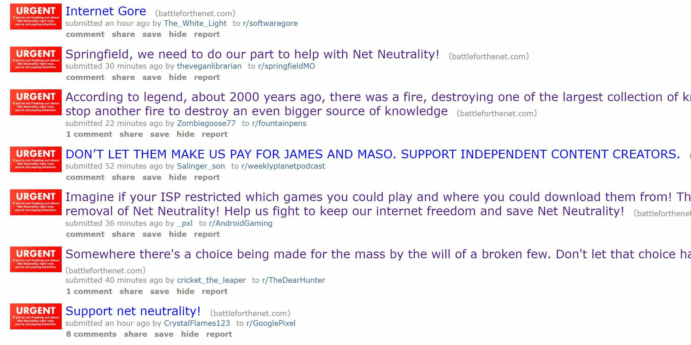 reddit net neutrality warning