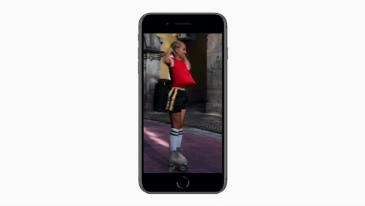 iOS 11 Live Photo GIF of girl on roller-skates