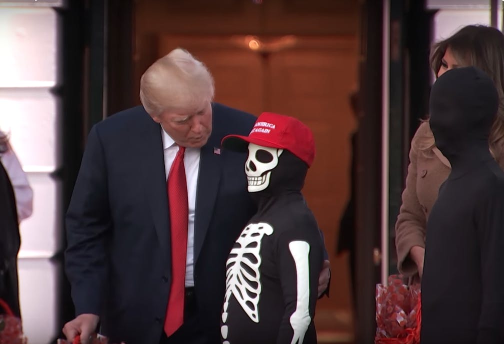 Trump loves skeleton