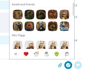 skype hide icons