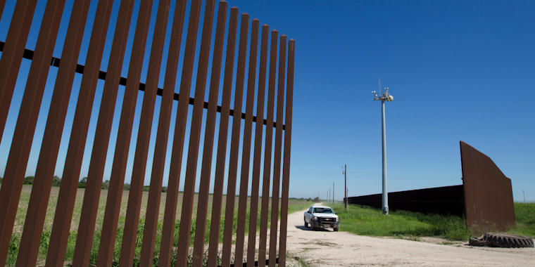 A border wall between the U.S. and Mexico