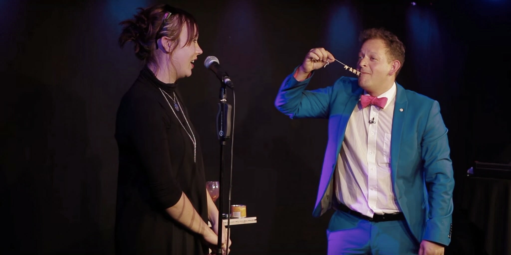 Magician's proposal is a sweet and somewhat disgusting trick