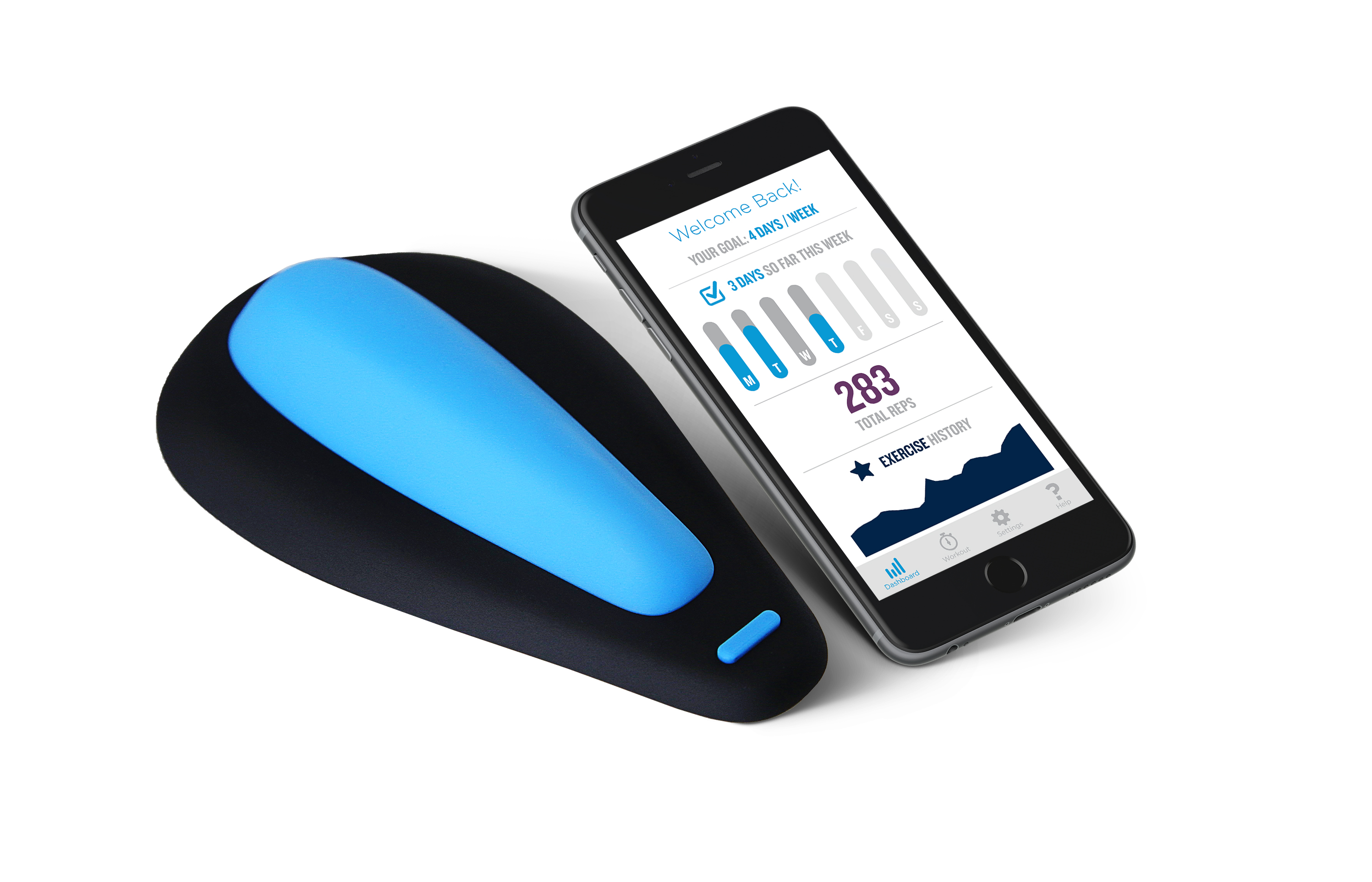 Kegel exercise discount device with app