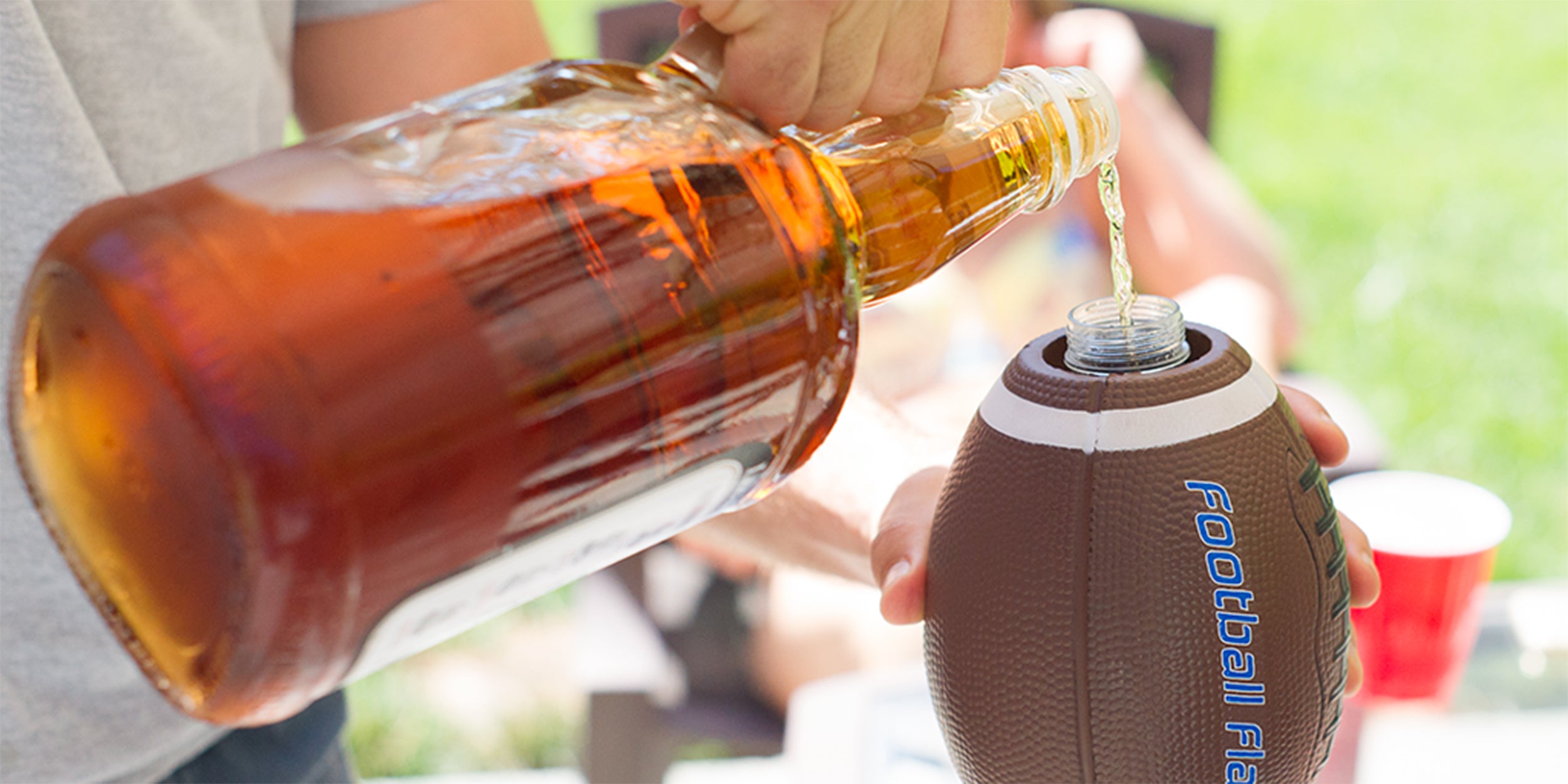 This flask makes the Super Bowl fun, even when your team's not winning