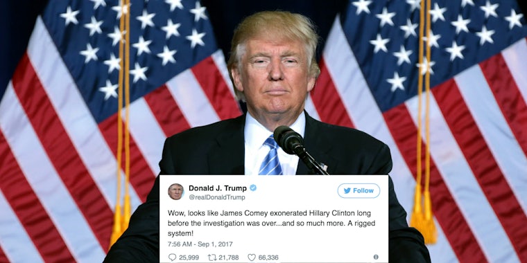 Donald Trump Tweets Attack on James Comey