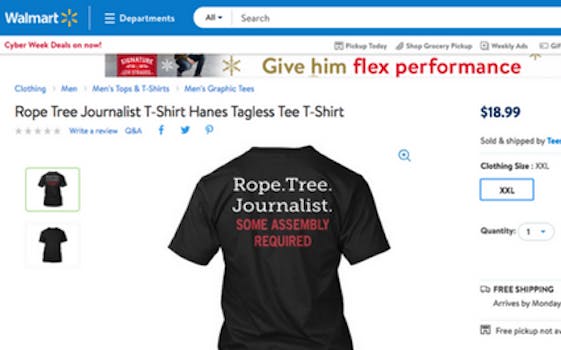 A T-shirt was taken down from Walmart.com after a complaint.