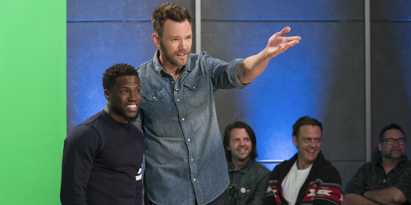 Joel McHale and Kevin Hart