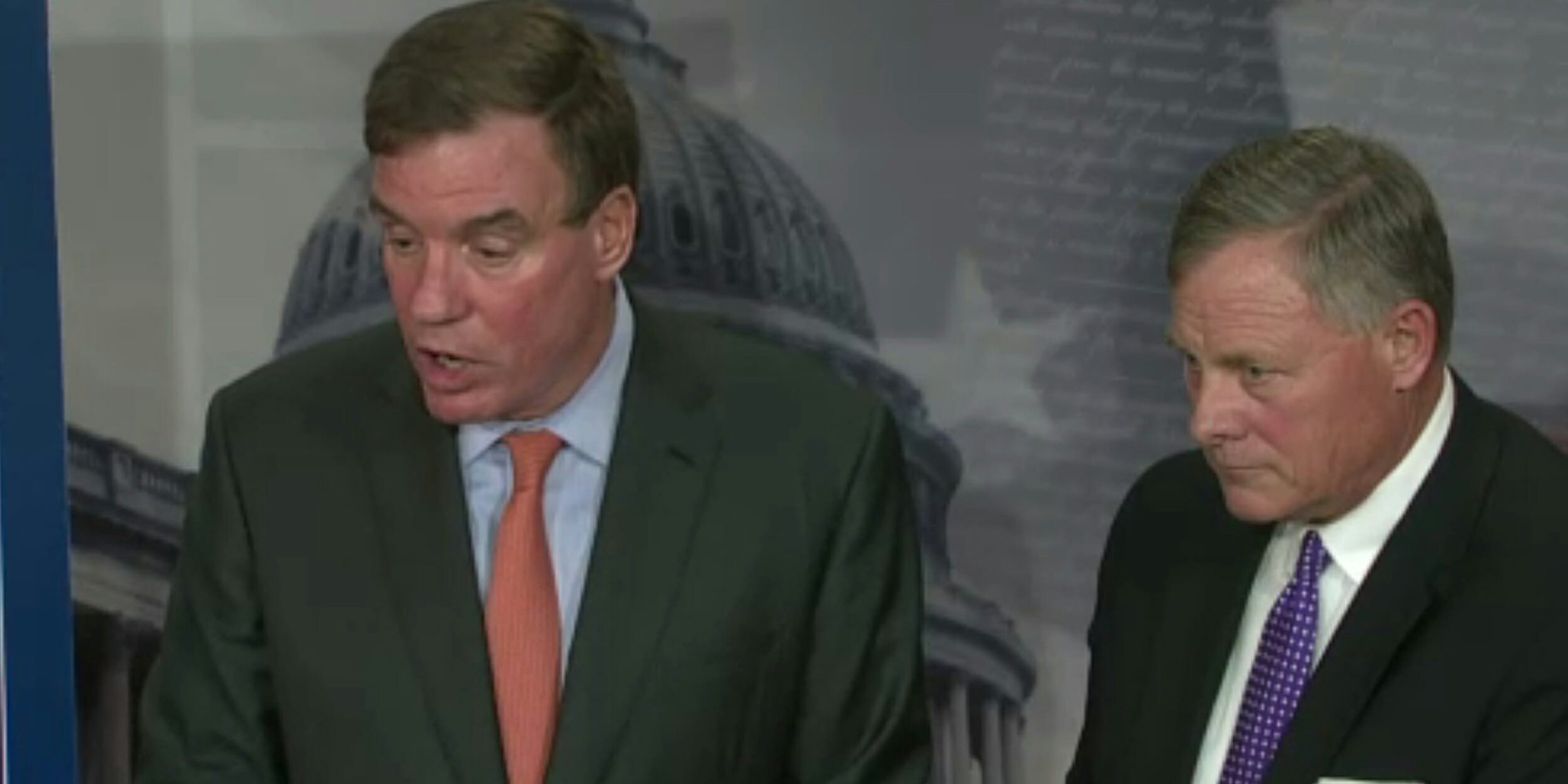 Sen. Mark Warner and Sen. Richard Burr said the Senate Intelligence Committee said there has not been any conclusion to its investigation into Russia meddling in the 2016 election.