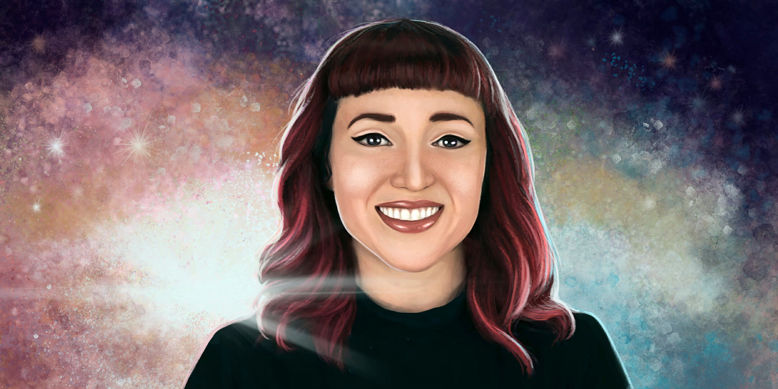 Amy Shira Teitel in space