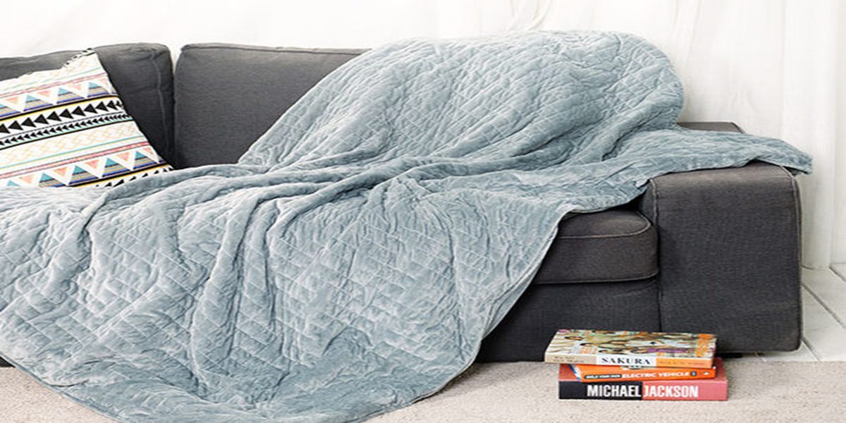 This weighted blanket can help improve the quality of your sleep