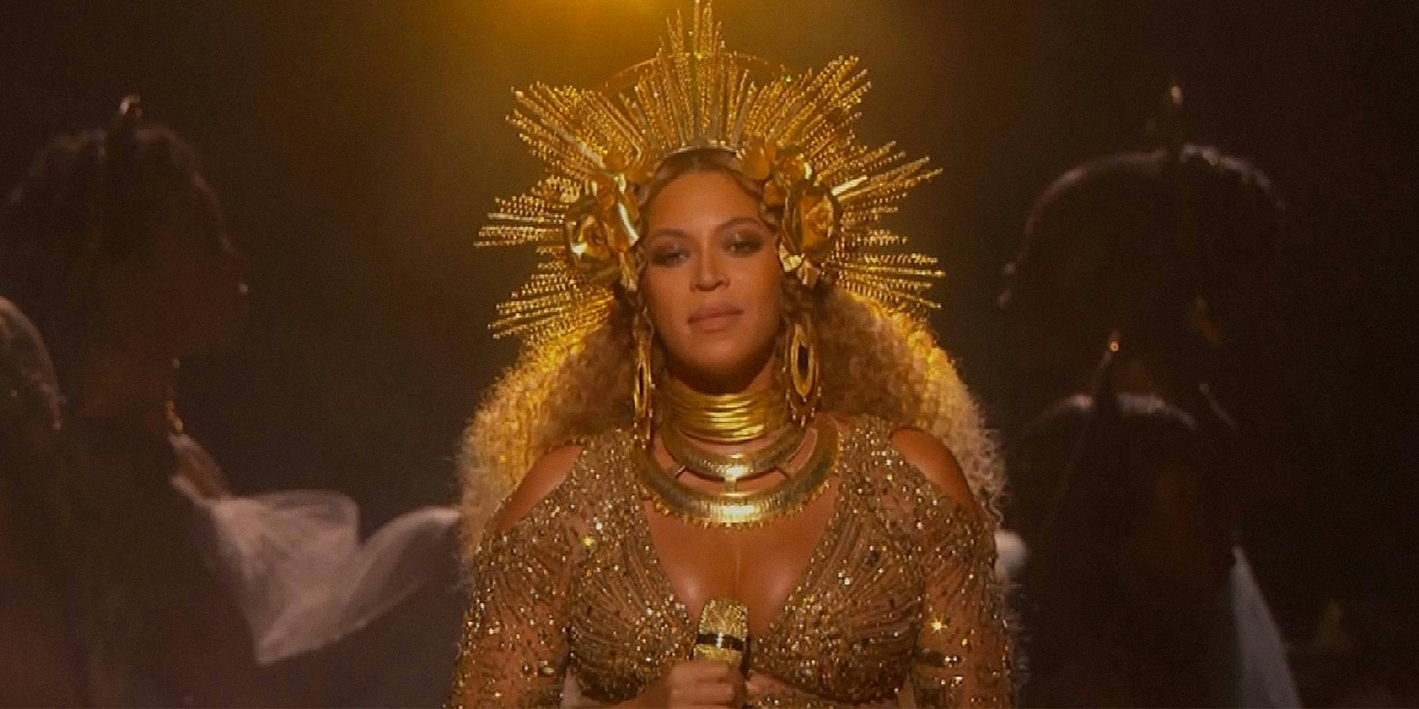Beyoncé Performs Stunning Ode to Motherhood at Grammys