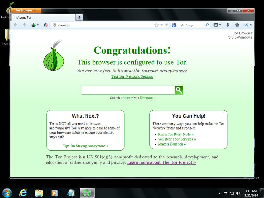 Dark Web : Tor Browser