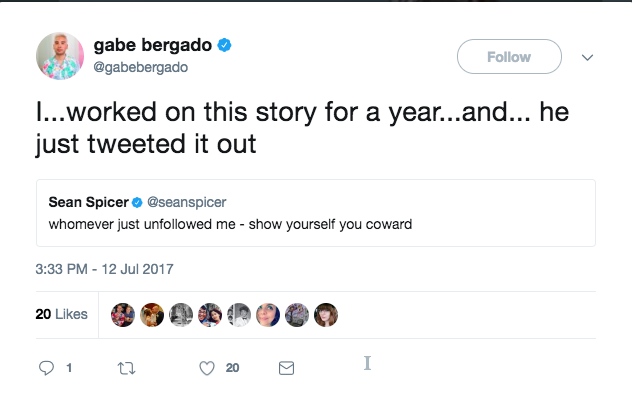 he just tweeted it out