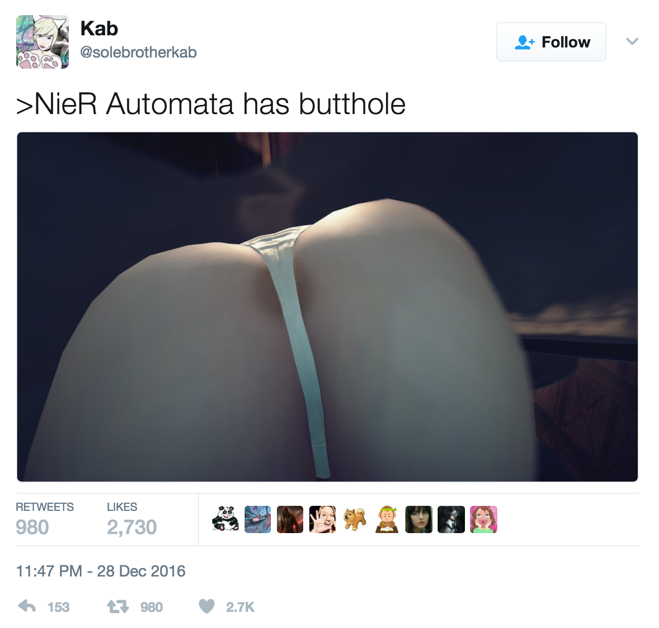 nier automata 2b butt