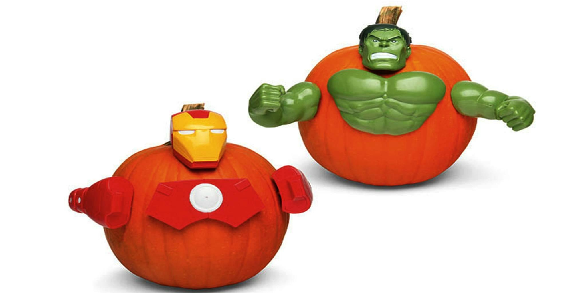 This carve-free Marvel pumpkin kit is all you need this Halloween | The