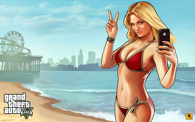 That s not Kate Upton in the Grand Theft Auto V ads it s this model