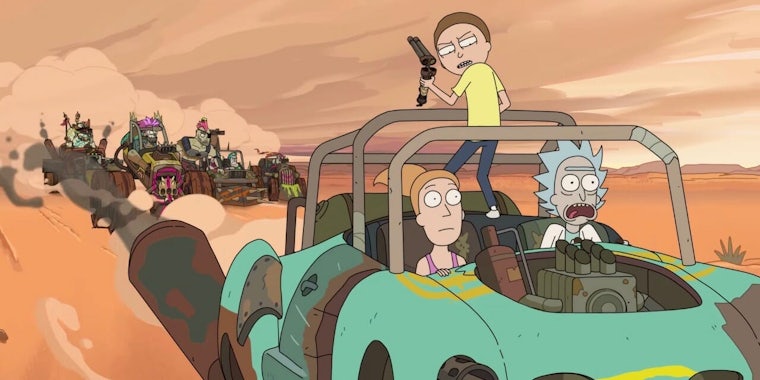 rick and morty mad max
