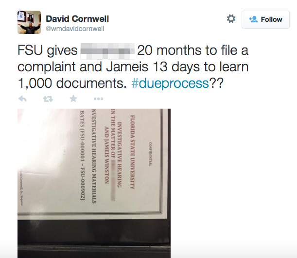 FSU David Dornwell tweet