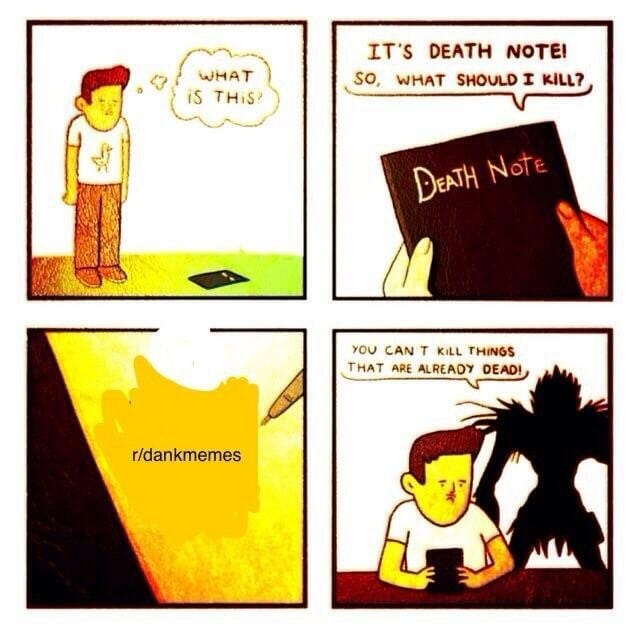 death note meme dankmemes is dead