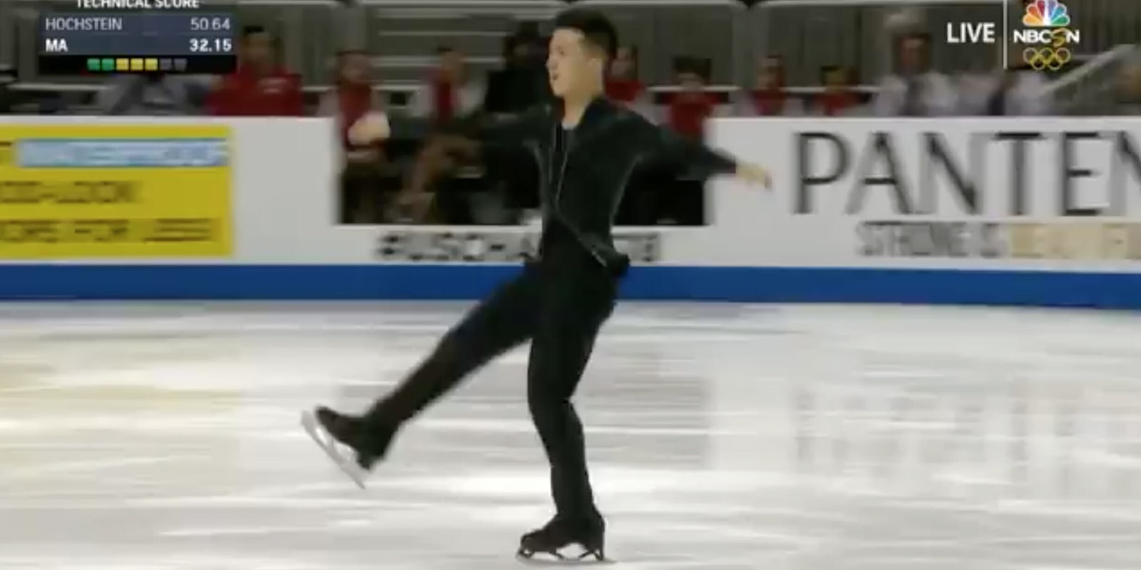 Figure skater Jimmy Ma performed to 'Turn Down for What.'