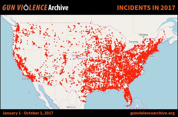 mass shooting tracker 2017 : gun violence archive