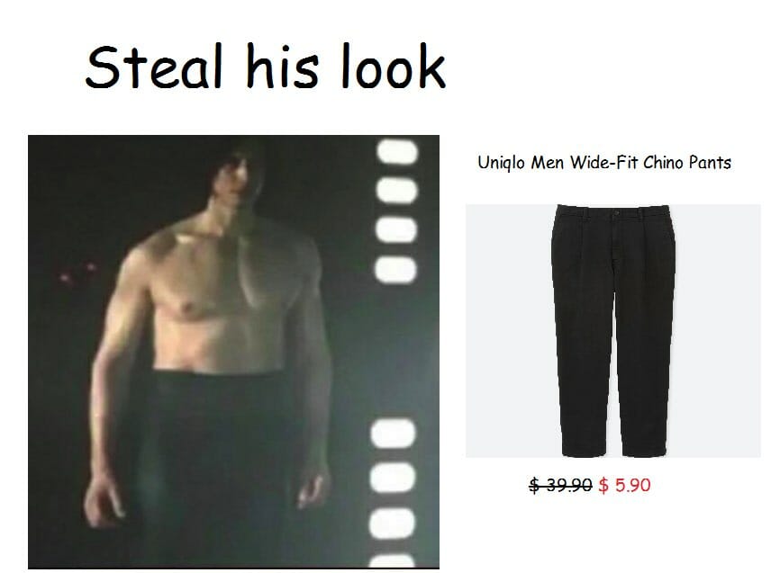 ben swolo pants meme kylo ren