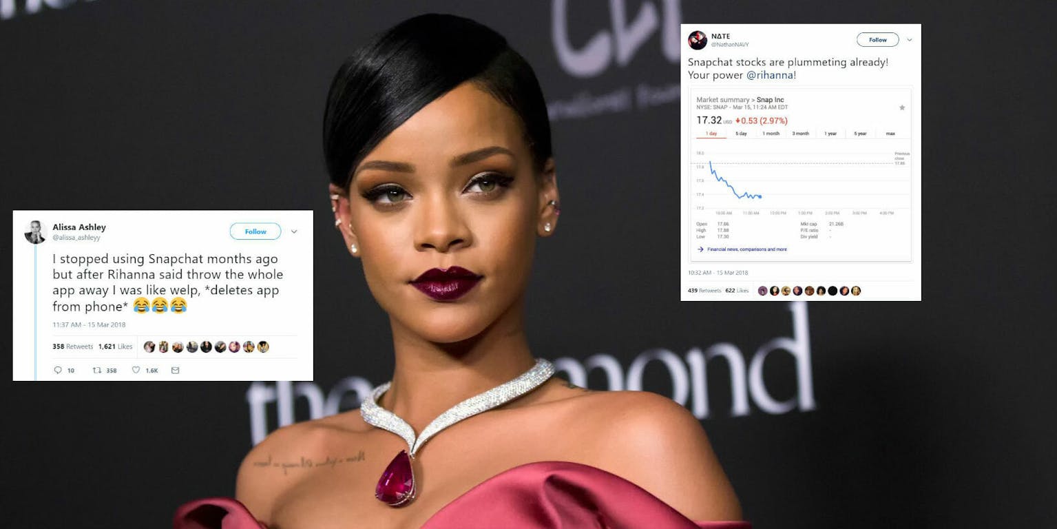 Rihanna Fans Delete Snapchat After Her Response To Insensitive Ad