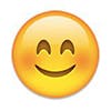 snapchat emojis: smiling face with smiling eyes