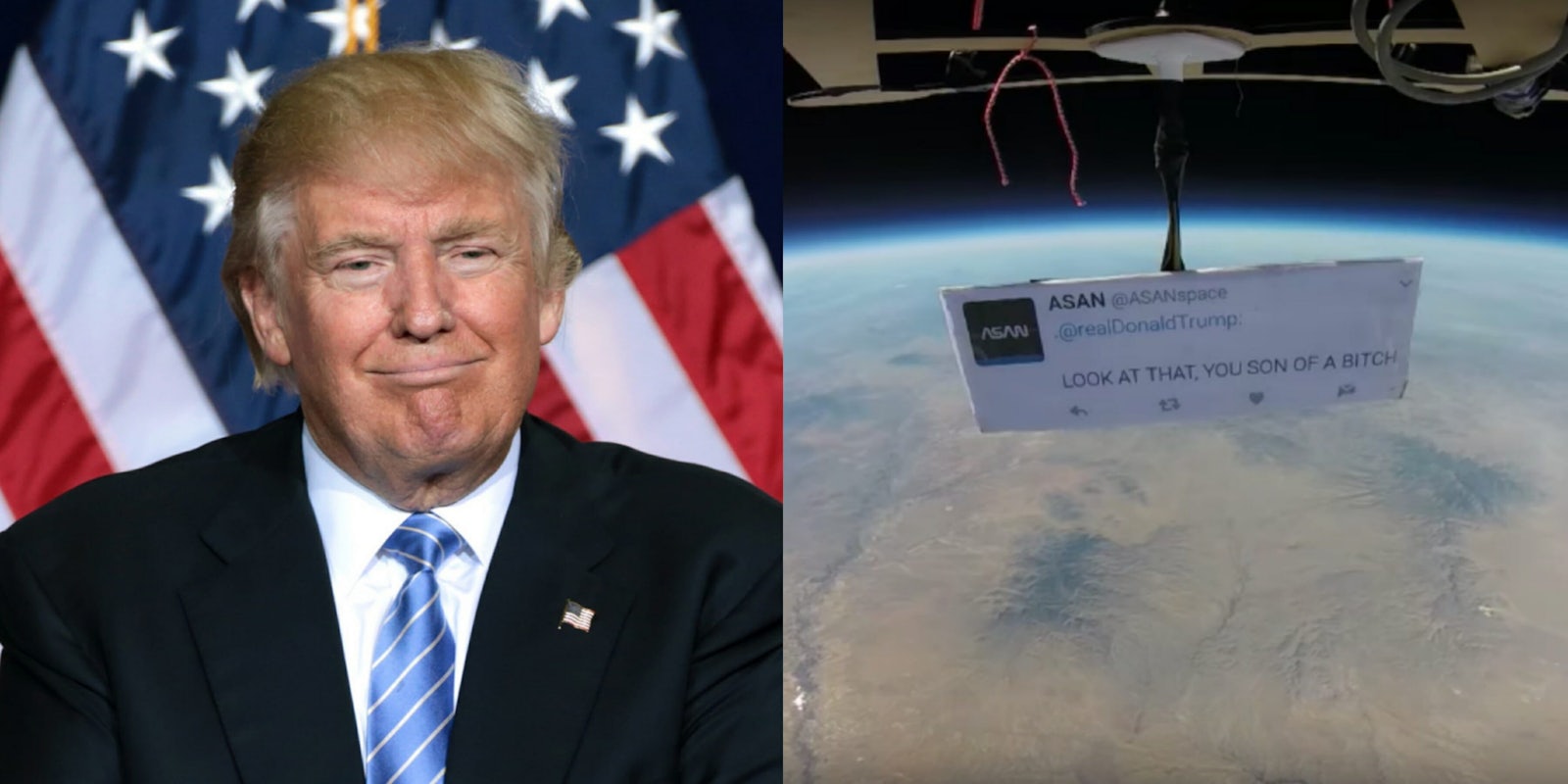 Trump ASAN Space Protest