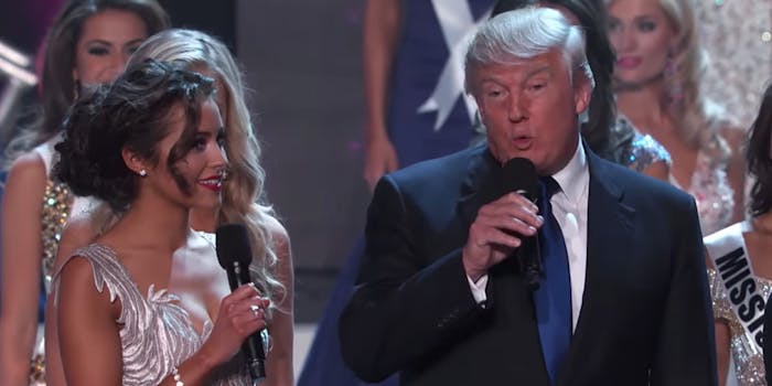 Donald Trump at Miss Universe