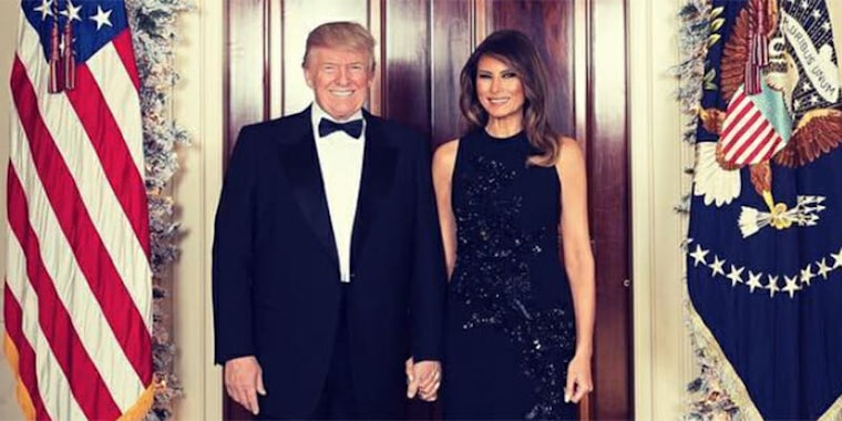 Neither Donald nor Melania Trump posted on social media about their anniversary.