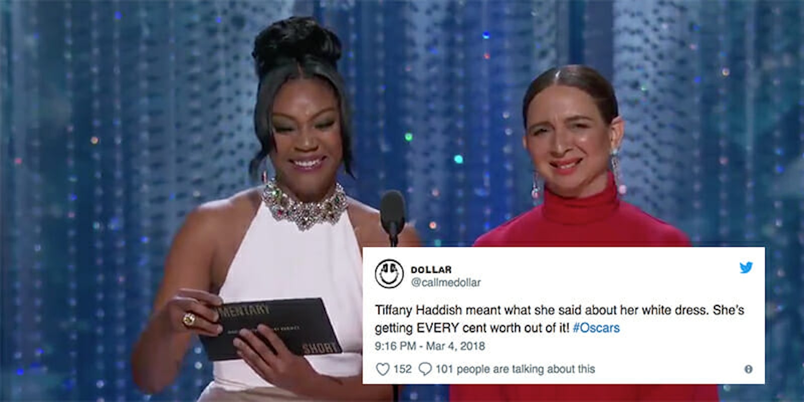 Tiffany Haddish is wearing the same white dress to a bunch of events—and the internet loves it.