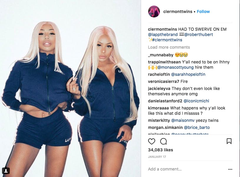 instagram models : clermont twins