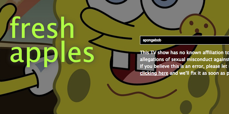 Spongebob's Rotten Apples score.