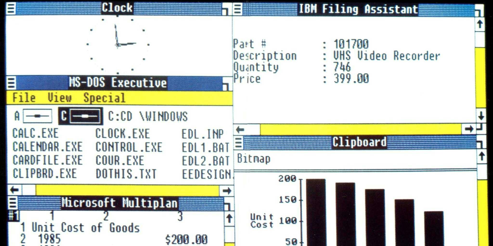 Windows 1.0 launched exactly 30 years ago today, and it kind of sucked